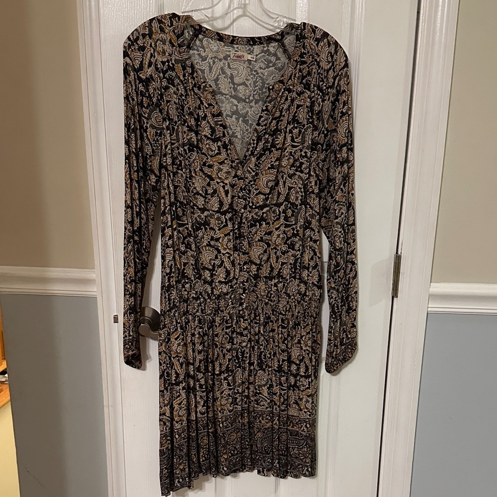 Faherty Button Down Long Sleeve Dress